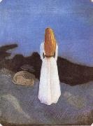 The Lady in the seaside Edvard Munch